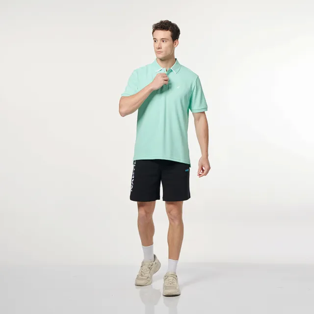 【NAUTICA】男裝 簡約質感短袖POLO衫(淺綠色)