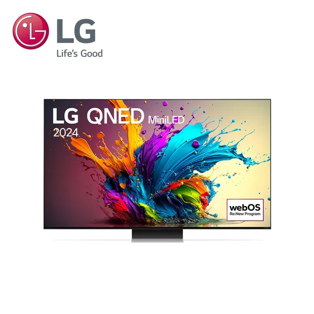 【LG 樂金】75型QNED MiniLED 量子奈米 4K 120Hz AI物聯網智慧顯示器(75QNED91TTA)