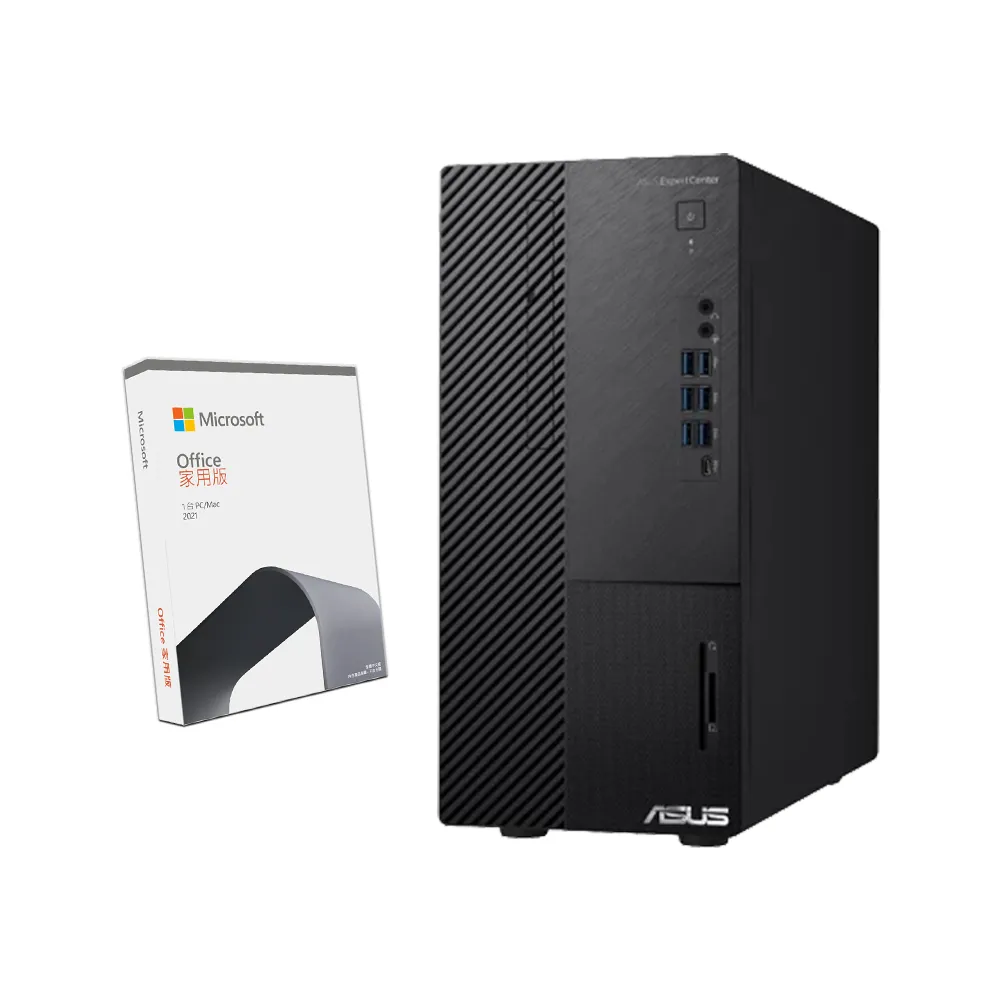 【ASUS 華碩】 Office 2021組★i5六核電腦(i5-12400/8G/1T HDD+256G SSD/W11/H-M500MD-512400002W)