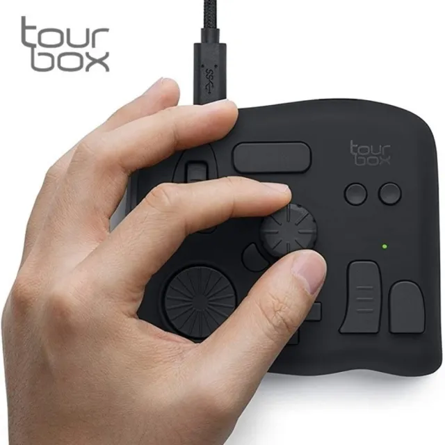 【TourBox】修圖剪輯軟體控制板NEO繪圖鍵盤TBG_H_LN(適PR PS LR FCP達文西)