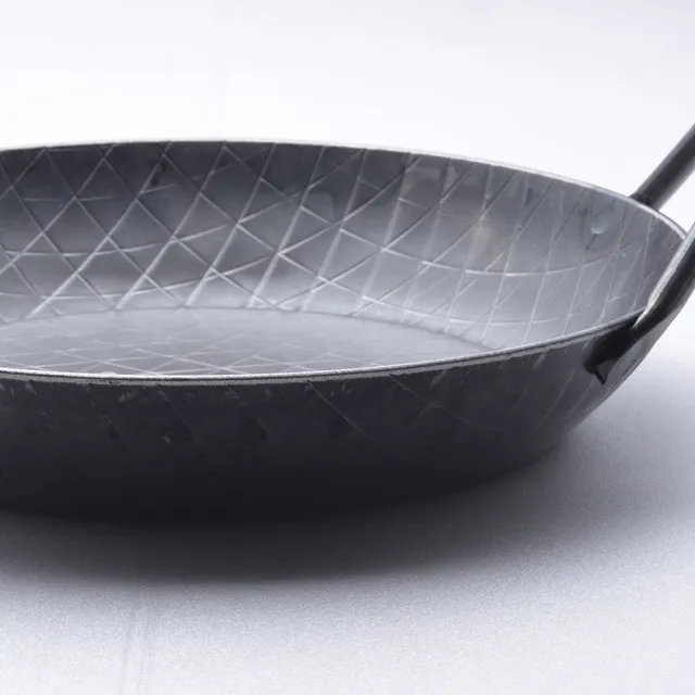 【TURK】德國製 鐵鍋 熱鍛 平底深鍋 露營必備 24cm 65926(平輸品)