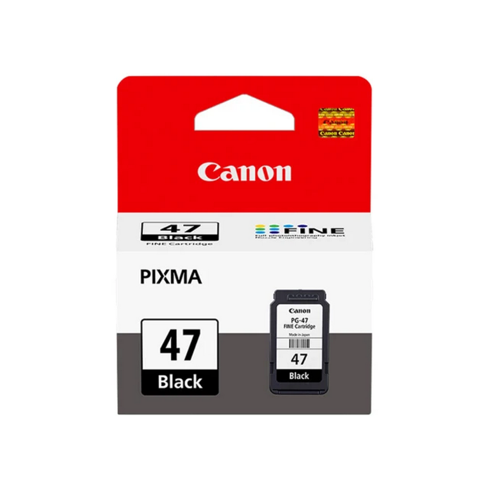 【Canon】官方直營 PG-47 日本製原廠原裝 黑色墨水匣(適用E3470/E400)