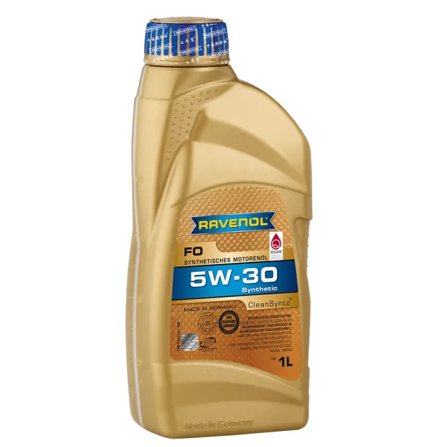 【RAVENOL 日耳曼】FO 5W-30 合成節能機油(4入組)