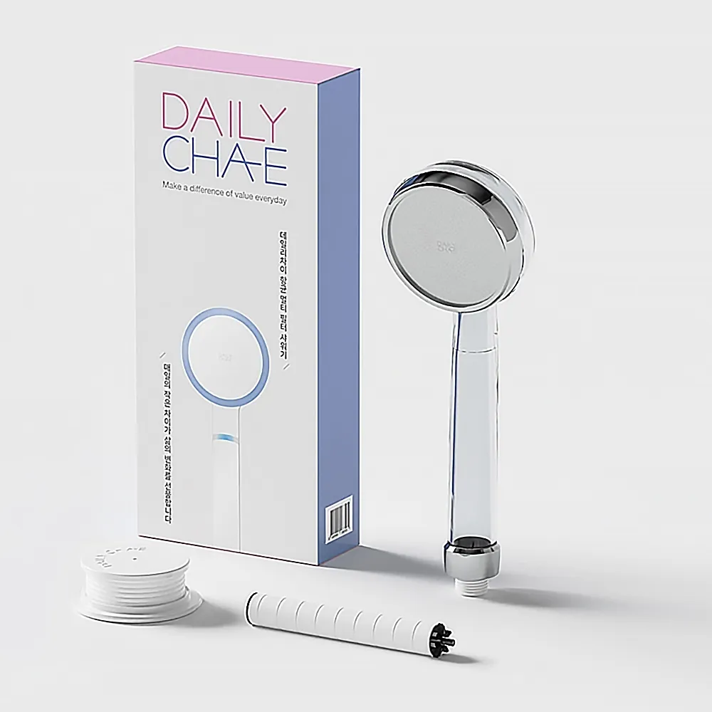 【韓國 DailyCha-E 每日淨】ACF淨水等級 濾菌除氯加壓蓮蓬頭組合