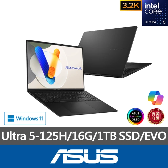 【ASUS】Office 2021組★16吋Ultra 5輕薄筆電(VivoBook S S5606MA/Ultra 5-125H/16G/1TB SSD/W11/3.2K/EVO)