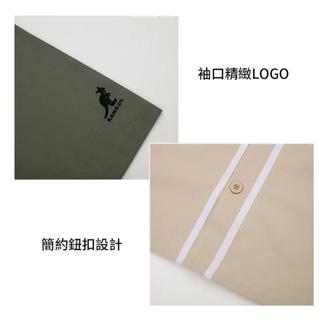 【KANGOL】袋鼠 復古LOGO襯衫 64251473(外搭 棒球衫)