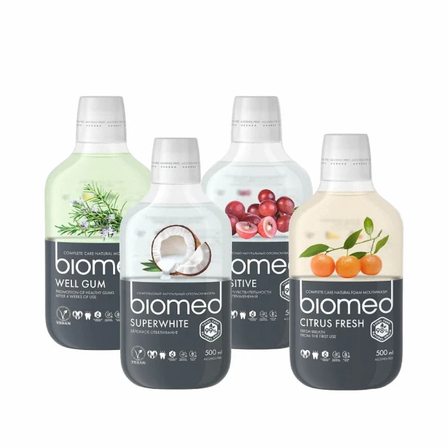 蓓齒美BIOMED 任選3入組_草本生醫健齒漱口水系列500mlx3入(4種口味_500ml家用版-網)