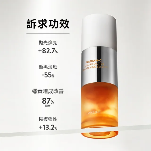 【LANEIGE 蘭芝】維他命C淨膚煥白雙精萃 30g(煥亮小橘光 官方直營)