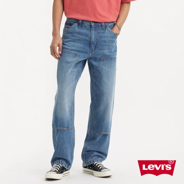 LEVIS Workwear工裝系列 568™ 男款中腰寬鬆直筒丹寧工作褲/牛仔褲 人氣新品 A7367-0003