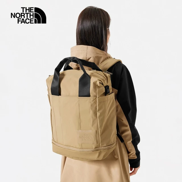 The North Face 官方旗艦 北面女款棕色復古紋理大容量休閒後背包｜81DW1XF