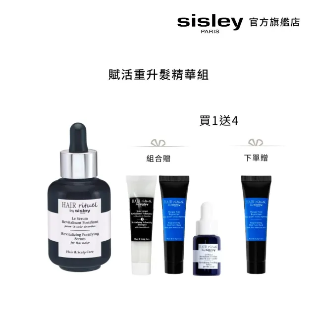 【Sisley 希思黎】官方直營 Hair Rituel 賦活重升髮精華60ml(No.1濃黑升髮小安瓶)