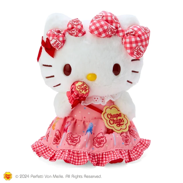 SANRIO 三麗鷗 Chupa Chups 加倍佳系列 造型絨毛娃娃 Hello Kitty