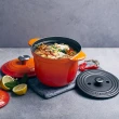 【Le Creuset】萬用窈窕琺瑯鑄鐵鍋 18(櫻桃紅)