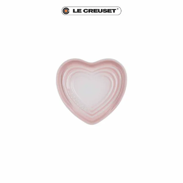 【Le Creuset】瓷器心型鏟座盤(貝殼粉)