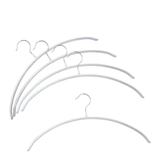 【NITORI 宜得利家居】拱形衣架 防滑衣架 5入 LB2s01 GY 5P(拱型衣架 防滑衣架 衣架)