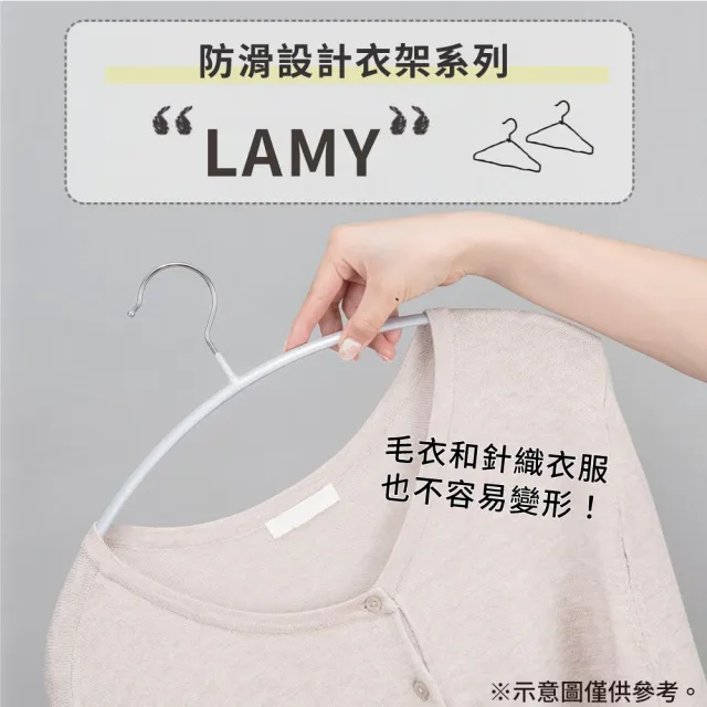【NITORI 宜得利家居】拱形衣架 防滑衣架 5入 LB2s01 WH 5P(拱型衣架 防滑衣架 衣架)