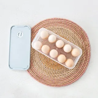【WindHouse 北歐小舖】日式雞蛋保鮮盒-3入組(密封式/超厚實/蛋盒/收納)