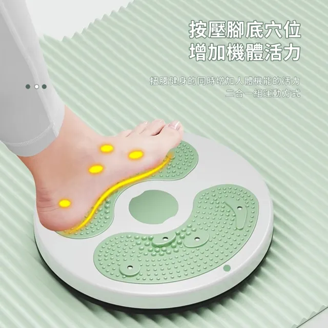 【ZenFlex】二合一按摩運動扭腰盤 減肥瘦腰細腿瘦身盤