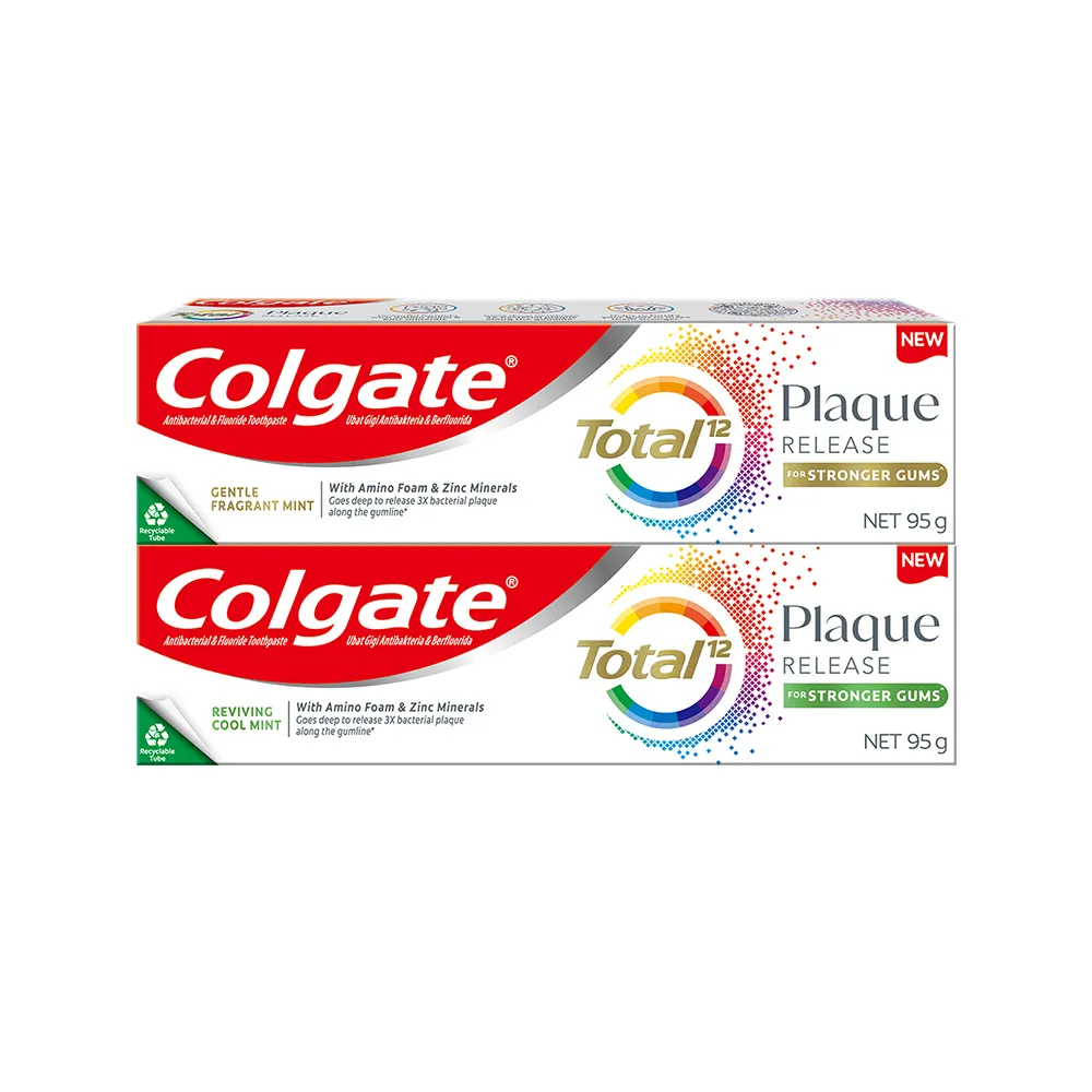 【Colgate 高露潔】全效抗牙菌斑牙膏95g(清恬薄荷/舒心沁涼)