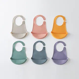 【Dailylike】福利品 BONBON 矽膠可攜帶圍兜
