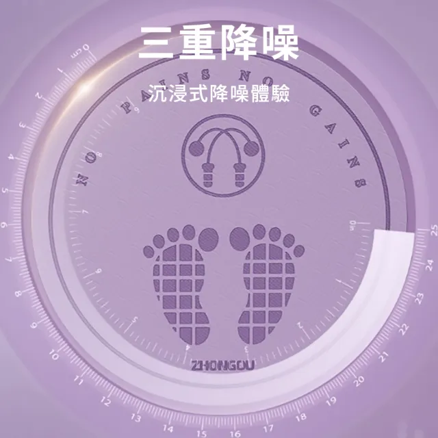 【Cube】20mm TPE加厚靜音跳繩墊 減震隔音圓形地墊 家用跳操瑜伽墊 室內健身墊  禮物