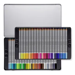 【STAEDTLER 施德樓】施德樓 金鑽級水彩色鉛筆60色組 鐵盒裝 MS125M60