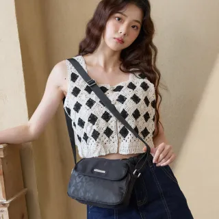 【金安德森】叢林漫遊 翻蓋造型斜側包(魅惑黑)