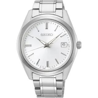 【SEIKO 精工】CS 時尚石英手錶-銀/39mm 618 禮物 送禮(6N52-00A0S SUR307P1)