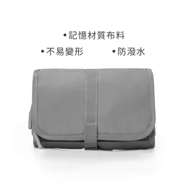【Travelon】美國 Pi扣式3C線材收納包 石墨灰 / 充電器 線材收納 行動電源 首飾收納袋 年末送禮