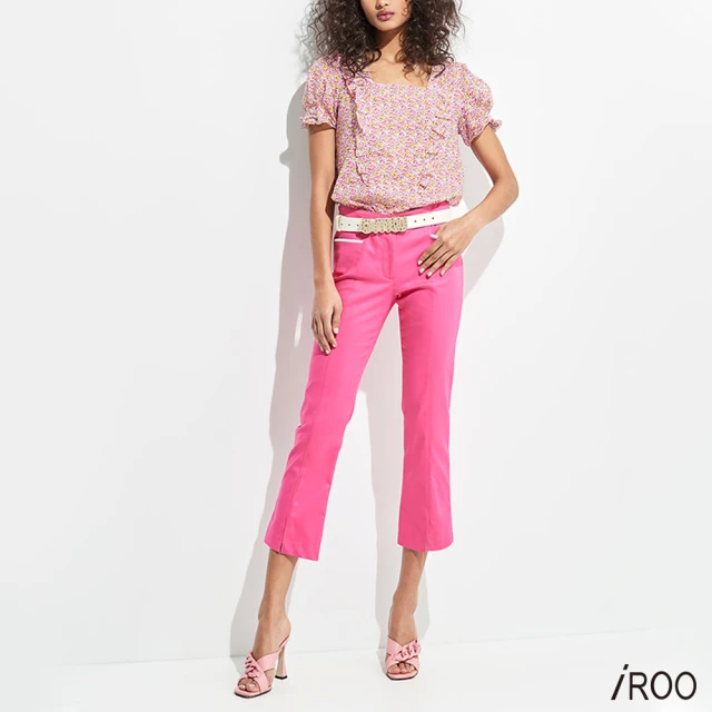 iROO 銅綠色喇叭長褲優惠推薦