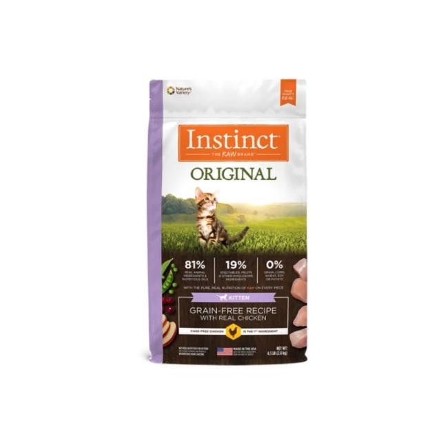 【Instinct 原點】雞肉無穀幼貓配方4.5lb(WDJ 貓飼料 無穀飼料 不含麩質 肉含量高)