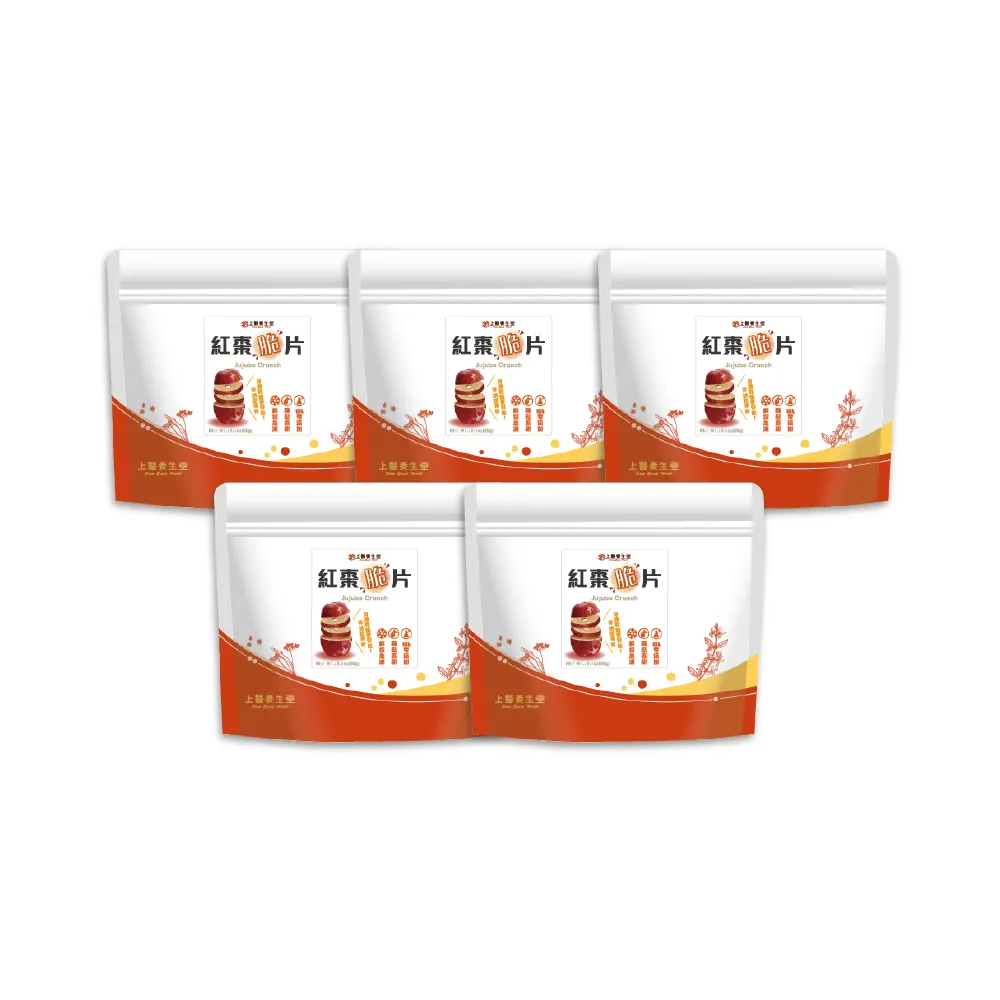 【上醫養生堂】羌灰紅棗凍乾脆片養生組60g/包 5包組