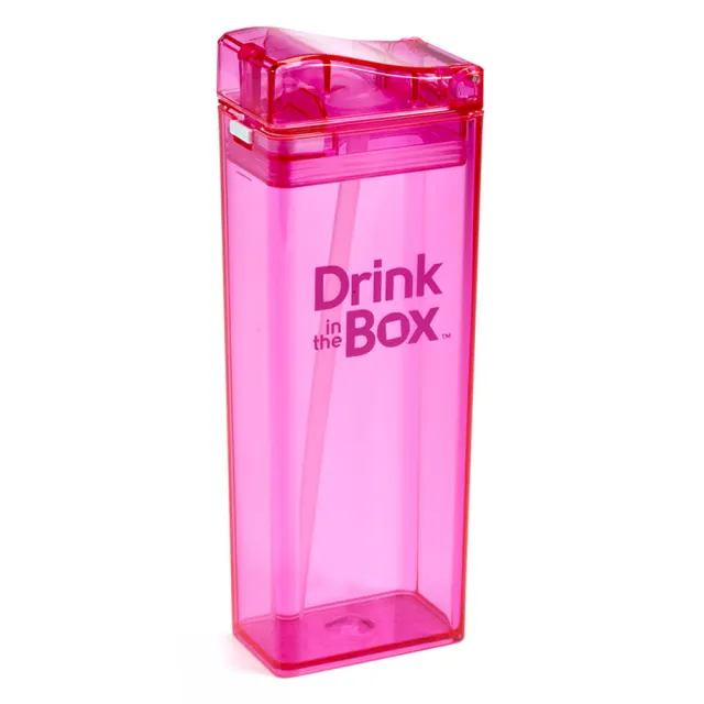 【Drink in the box】Tritan兒童運動大吸管杯355ml*4入超值組(多款繽紛任選)