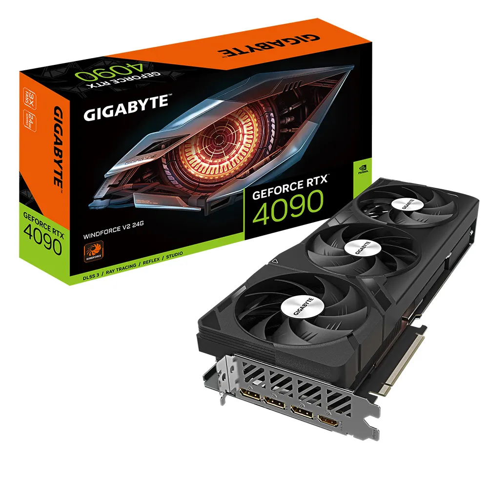 【GIGABYTE 技嘉】RTX4090+1000W組合★GeForce RTX 4090 WINDFORCE V2 24G顯示卡+UD1000GM電源