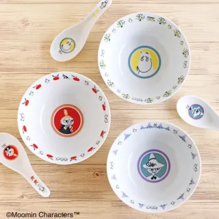【yamaka】Moomim 嚕嚕米 迷你陶瓷餐碗&湯勺組 典雅精緻(餐具雜貨)