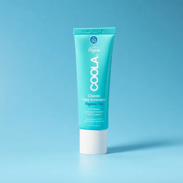 運動臉部防曬乳SPF50-無香精-50ml(COOLA/防曬/臉/運動/SPF50/無香精)