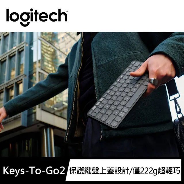 【Logitech 羅技】Keys-To-Go 2 輕巧藍牙鍵盤(石墨黑)