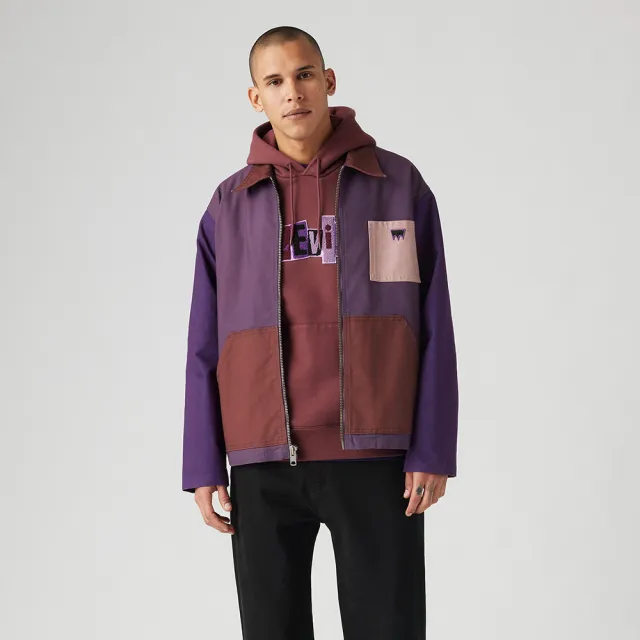 【LEVIS】Skateboarding™滑板系列 男款 異色拼接夾克 熱賣單品 A5732-0002