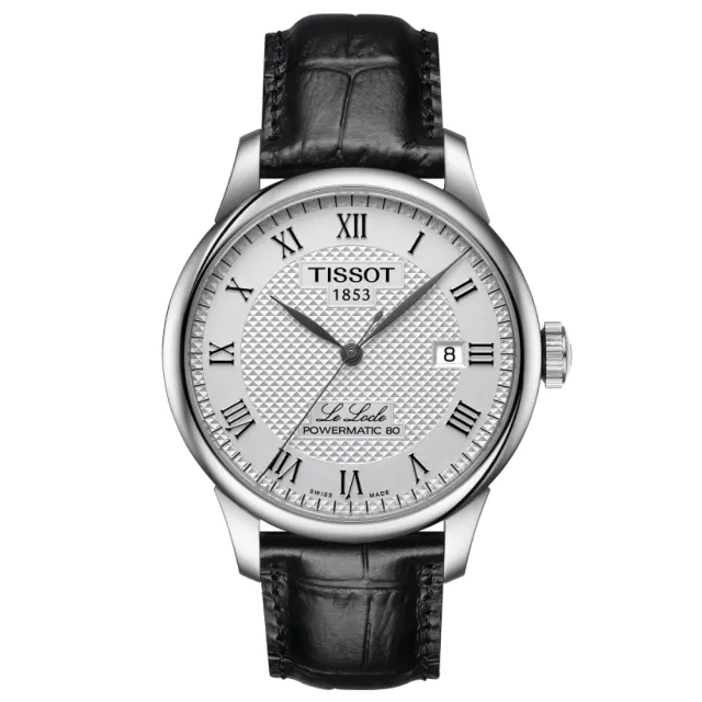 【TISSOT 天梭】LE LOCLE 力洛克 經典羅馬機械腕錶 錶 週年慶 雙11(T0064071603300)