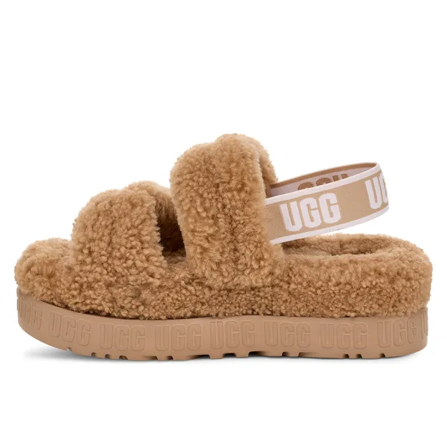 【UGG】女鞋/涼鞋/厚底鞋/毛毛涼鞋/Oh Fluffita(沙色-UG1120876SAN)