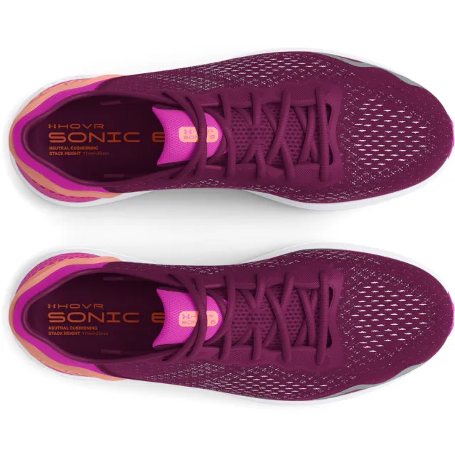 【UNDER ARMOUR】UA 女 HOVR SONIC 6 慢跑鞋 運動鞋_3026128-500(粉紫色)