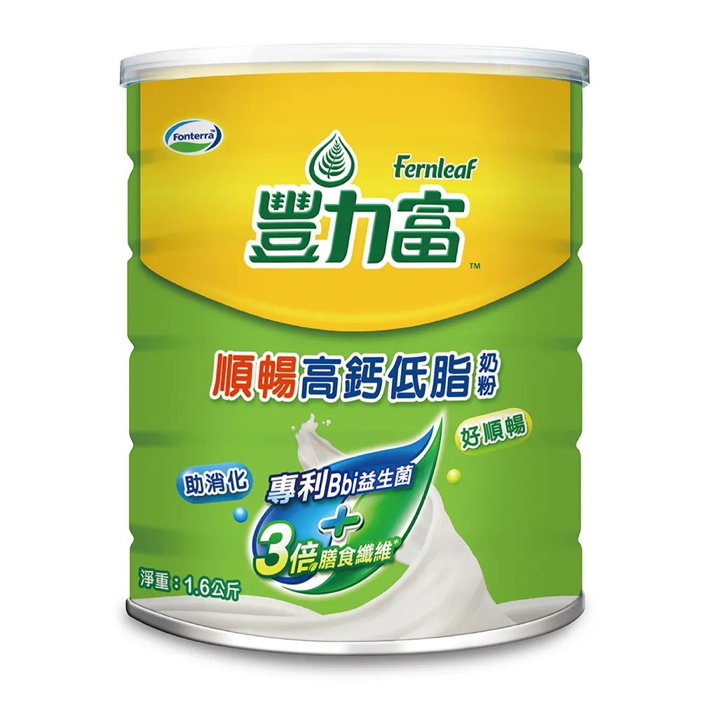 【豐力富】順暢高鈣低脂奶粉1600g/罐
