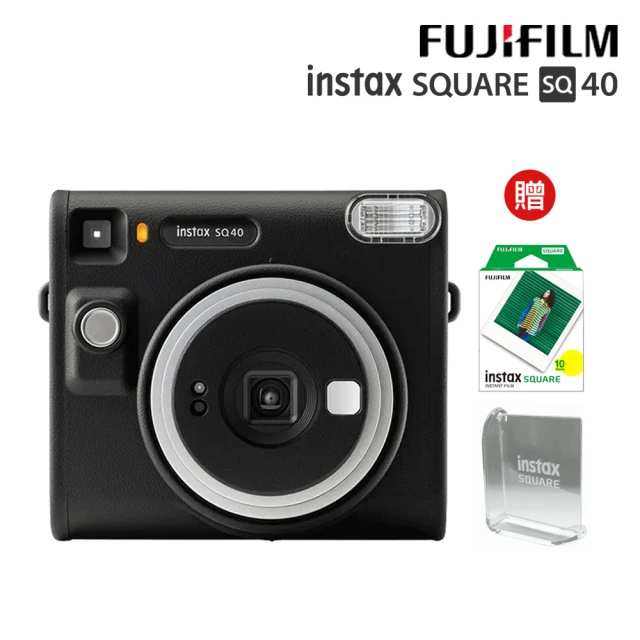 FUJIFILM 富士 instax SQUARE SQ40 方形拍立得相機(送10張底片旋轉相框超值組)