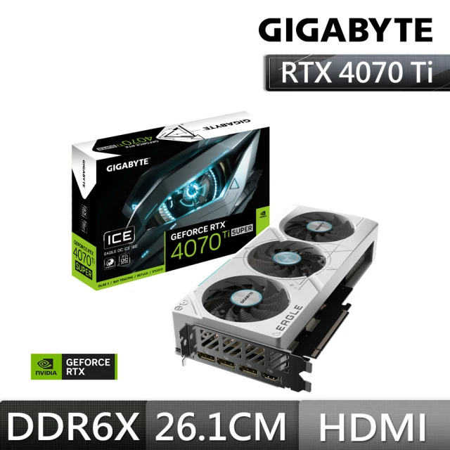 GIGABYTE 技嘉 GeForce RTX 4070 Ti SUPER EAGLE OC ICE 16G顯示卡