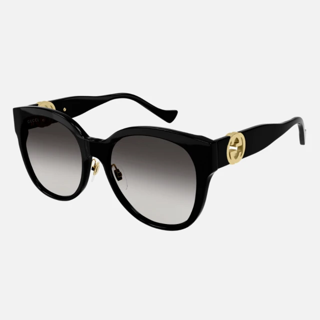 GUCCI 古馳 膠框太陽眼鏡(GG1028SK-006 雙G LOGO)