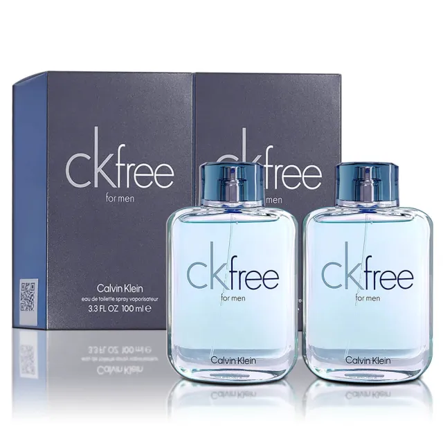 【Calvin Klein 凱文克萊】CK FREE FOR MEN 自由男性淡香水 100MLX2入組