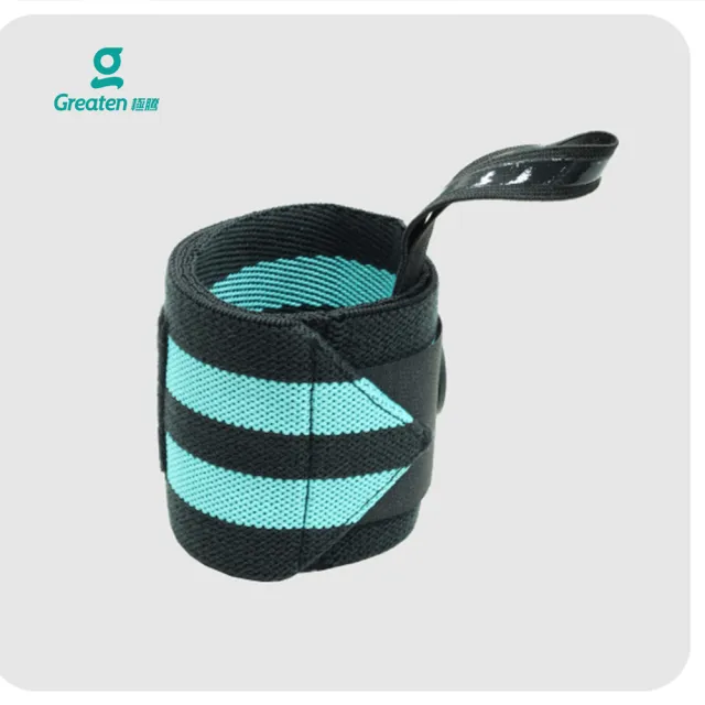 【Greaten 極騰】舒適型重量訓練護腕 1雙(雙彈性護腕舒適穩固)