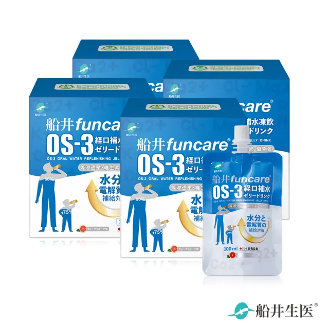 【funcare 船井生醫】OS-3經口補水凍飲4盒_共24包(補充電解質)