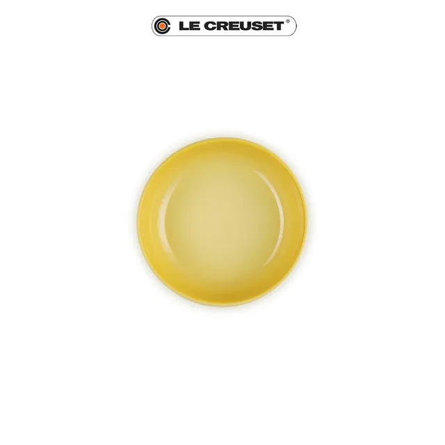 【Le Creuset】瓷器輕虹霓彩系列深圓盤13cm(閃亮黃)