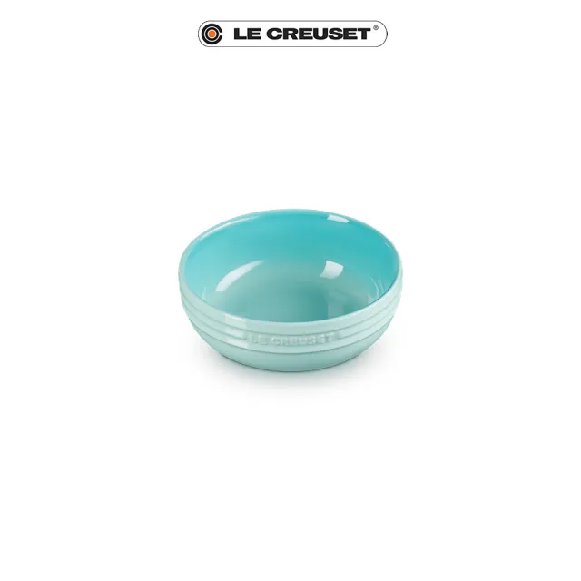 【Le Creuset】瓷器輕虹霓彩系列深圓盤13cm(薄荷綠)